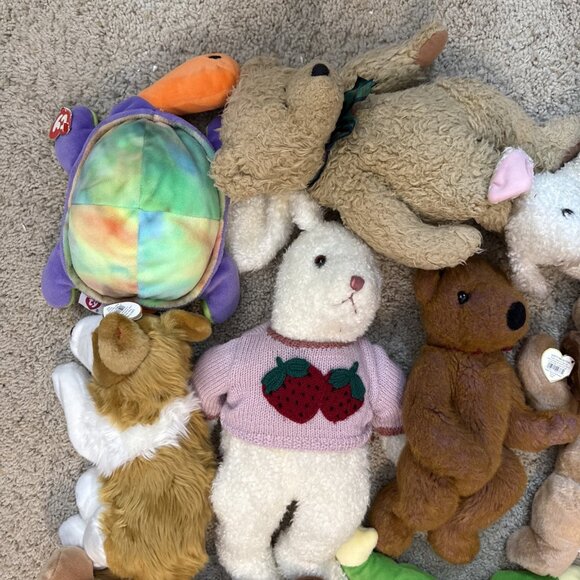 TY Beanie Babies Plush Bundle Lot 11 Mixed Stuffed Animals Collectible Toys